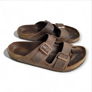 Birkenstock Milano Men's Brown Leather Sandals